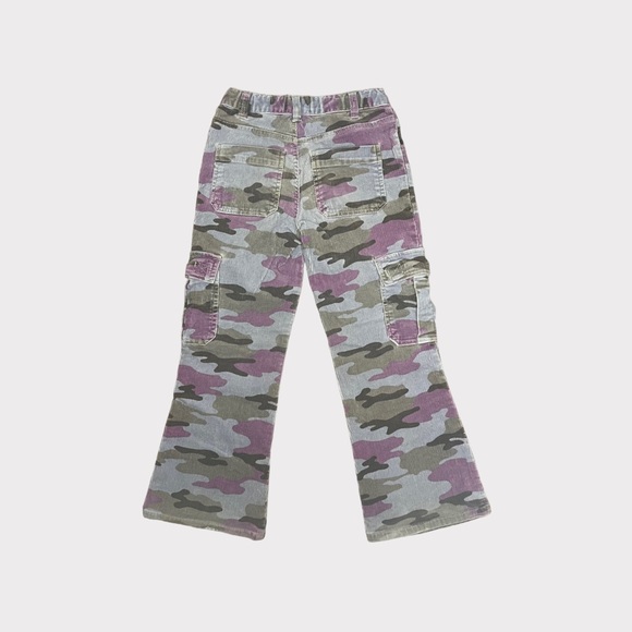 Mini Boden Purple & Gray Camo Cord Pants - Picture 3 of 4